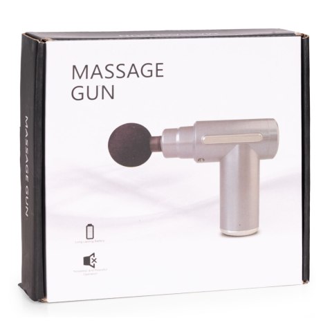 Pistolet do masażu masażer ręczny wibracyjny zestaw 4 końcówek ModernHome ModernHome