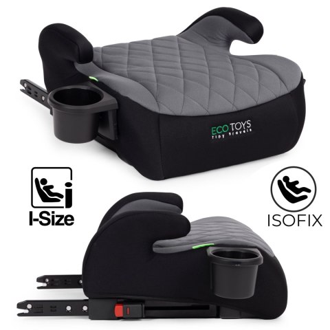 Podkładka ISOFIX samochodowa siedzisko dla dzieci i-SIZE wzrost 125-150 cm uchwyt na napoje ECOTOYS ECOTOYS