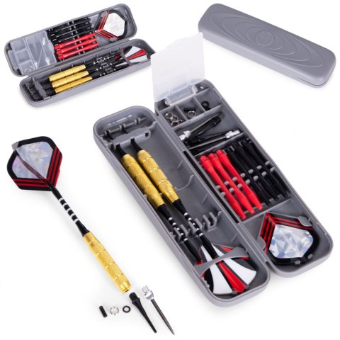 Zestaw 3 rzutek do darta 17g Brass metalowe lotki do tarcz sizalowych MULTISTORE