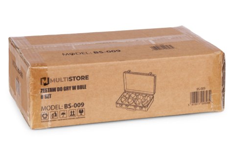 Zestaw do gry w bule kule boules petanque 8 szt. + walizka i akcesoria MULTISTORE