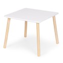 Zestaw mebli dla dzieci stolik + 2 krzesła białe ECOTOYS ECOTOYS