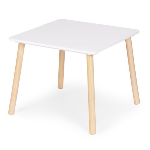 Zestaw mebli dla dzieci stolik + 2 krzesła białe ECOTOYS ECOTOYS