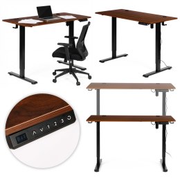 Biurko elektryczne regulowane 120x60 cm regulacja wysokości 72-117 cm ModernHome ModernHome
