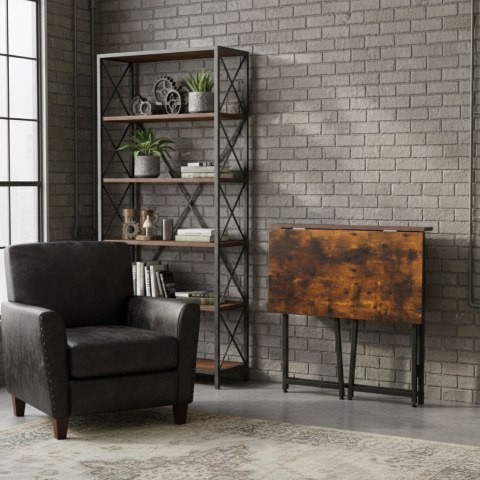 Biurko komputerowe składane 80x45 cm stolik pod laptopa loft ModernHome ModernHome