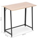 Biurko komputerowe składane 80x45 cm stolik pod laptopa loft ModernHome ModernHome