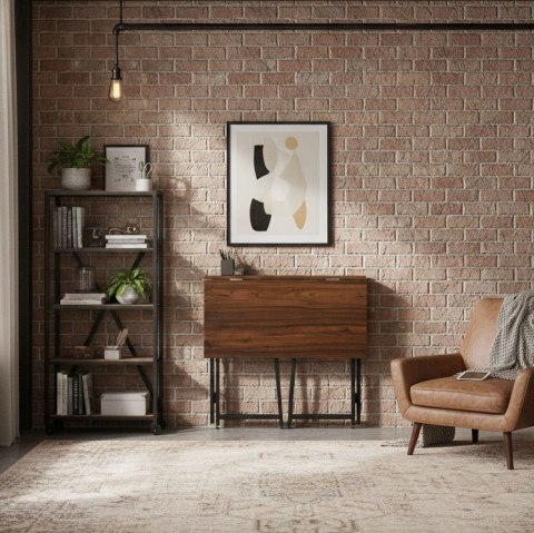 Biurko komputerowe składane 80x45 cm stolik pod laptopa loft ModernHome ModernHome