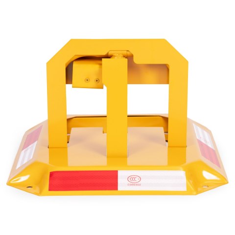 Blokada parkingowa składana zapora 30 cm na klucz z odblaskowymi pasami MULTISTORE