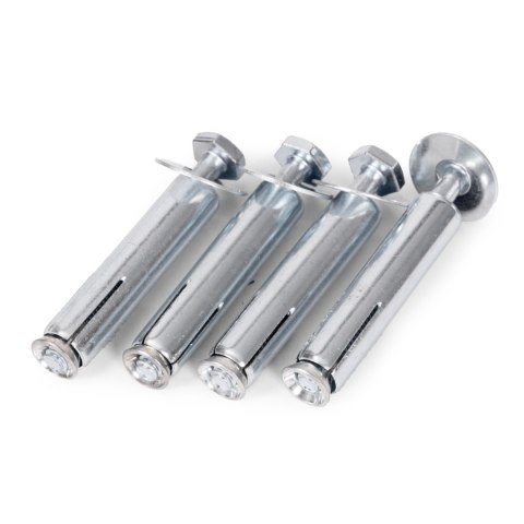 Blokada parkingowa składana zapora 45 cm na kłódkę z odblaskowymi pasami MULTISTORE