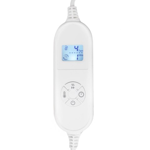 Koc elektryczny dwustronny 160x180 cm mata grzewcza regulacja temperatury pilot Bauerkraft