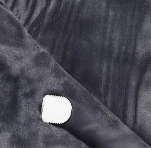 Koc elektryczny dwustronny 160x180 cm mata grzewcza regulacja temperatury pilot Bauerkraft