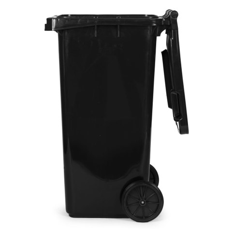 Kosz na śmieci pojemnik 120L kubeł śmietnik czarny odpady zmieszane gumowe koła MULTISTORE