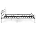 Łóżko metalowe 140x200 cm ze stelażem czarna rama ModernHome ModernHome