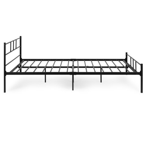 Łóżko metalowe 160x200 cm ze stelażem czarna rama ModernHome ModernHome
