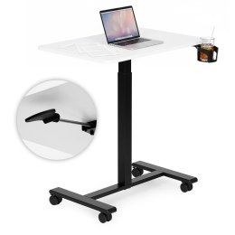 Mobilne biurko regulowane 70x48 cm stolik pod laptopa regulacja wysokości 71,5-112 cm ModernHome ModernHome