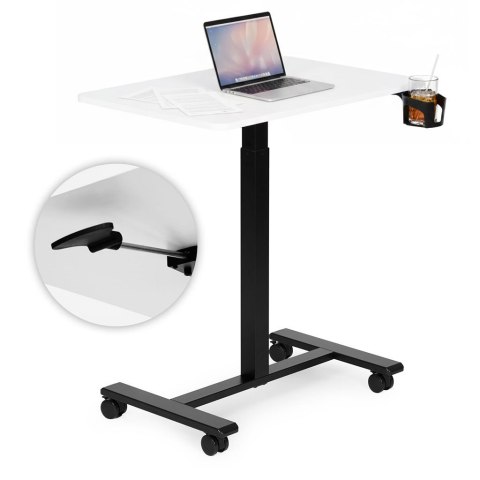 Mobilne biurko regulowane 70x48 cm stolik pod laptopa regulacja wysokości 71,5-112 cm ModernHome ModernHome