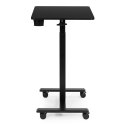 Mobilne biurko regulowane 70x48 cm stolik pod laptopa regulacja wysokości 71,5-112 cm czarne ModernHome ModernHome