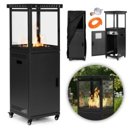 Ogrzewacz gazowy promiennik grzejnik 13 kW szklany na ogród patio reduktor kamienie wulkaniczne pokrowiec MultiGarden MultiGarden