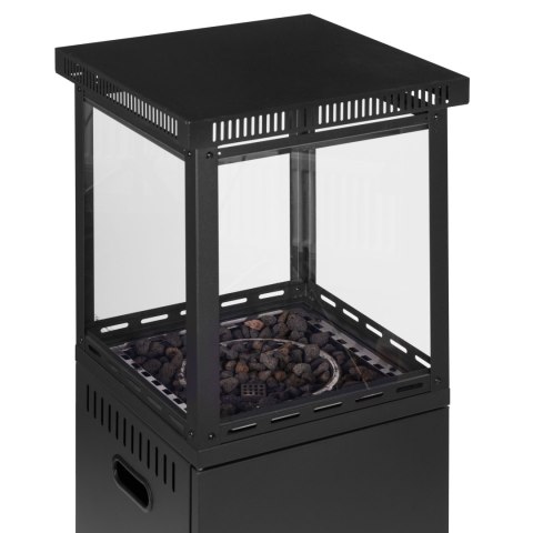 Ogrzewacz gazowy promiennik grzejnik 13 kW szklany na ogród patio reduktor kamienie wulkaniczne pokrowiec MultiGarden MultiGarden