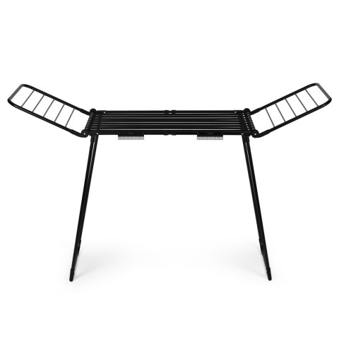 Suszarka na pranie stojąca rozsuwana teleskopowa 27 metrów składana czarna ModernHome