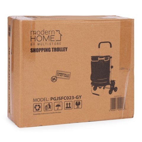 Wózek na zakupy składany torba 30 litrów potrójne koła kieszeń termiczna ModernHome ModernHome