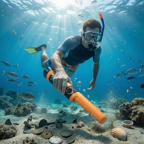 Wykrywacz metali Pinpointer detektor ręczny wodoszczelny z latarką LED MULTISTORE