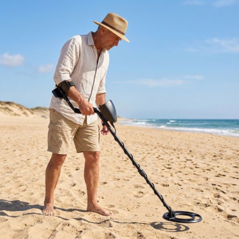 Wykrywacz metali detektor 3 tryby do poszukiwań złota srebra monet LCD MULTISTORE