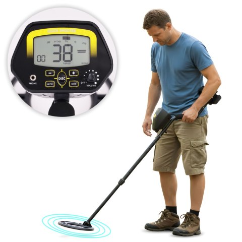 Wykrywacz metali detektor 3 tryby do poszukiwań złota srebra monet LCD MULTISTORE