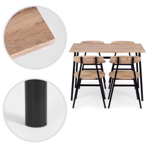 Zestaw mebli do jadalni kuchni stół + 4 krzesła OSLO ModernHome ModernHome